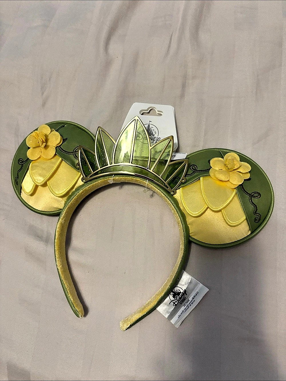 Disney Princess and the Frog Princess Tiana Mickey Ears Green & Gold